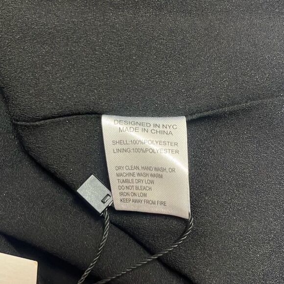 Yumi Kim Black Gold Polka Dot Lexington Top High Ruched Neck Long Sleeve Office - Picture 9 of 11